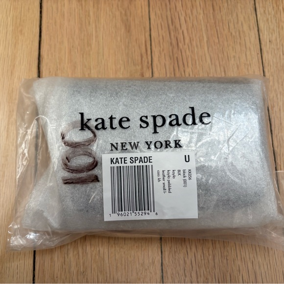 Kate Spade Kayla Black Pebbled Leather L- Zip Wallet - Picture 5 of 6